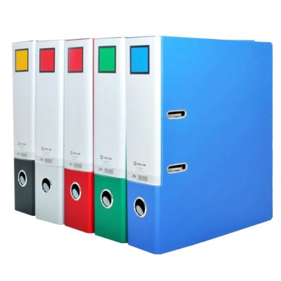 Bìa còng KINGJIM 5-7cm 1 mặt A4, F4 