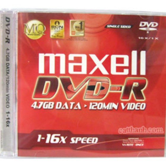 Đĩa DVD Maxell - hộp đỏ 10 cái 
