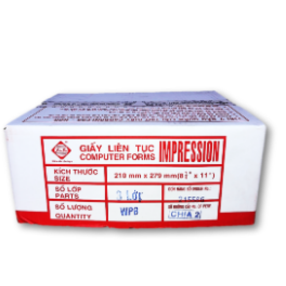 Giấy liên tục 5 liên 210x279mm 