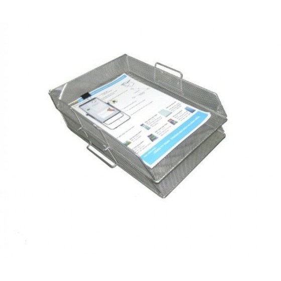 Khay inox 2 tầng 